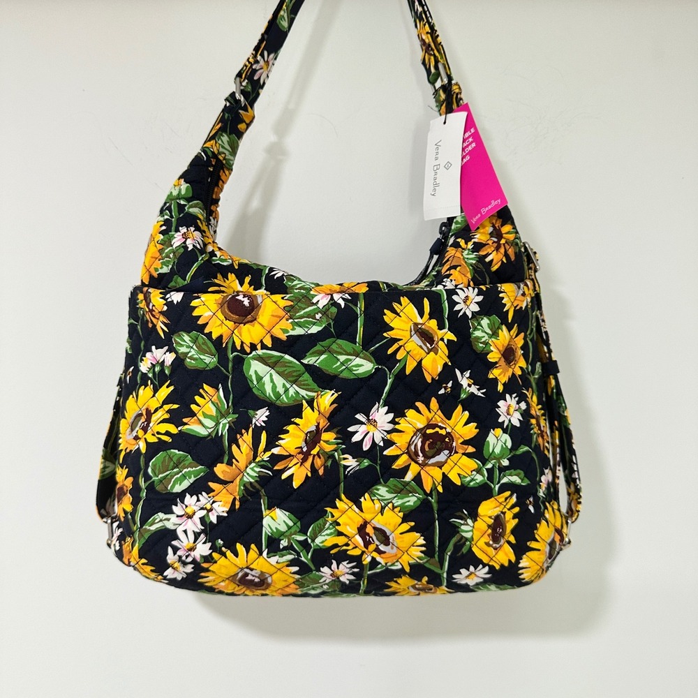 Vera Bradley Sunflowers Convertible Backpack Shoulder Bag NWT Retired Rare
